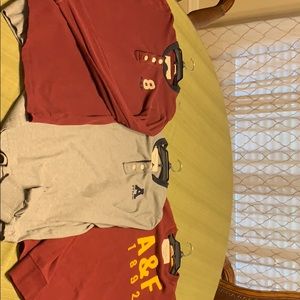 Abercrombie and Fitch long sleeved shirts